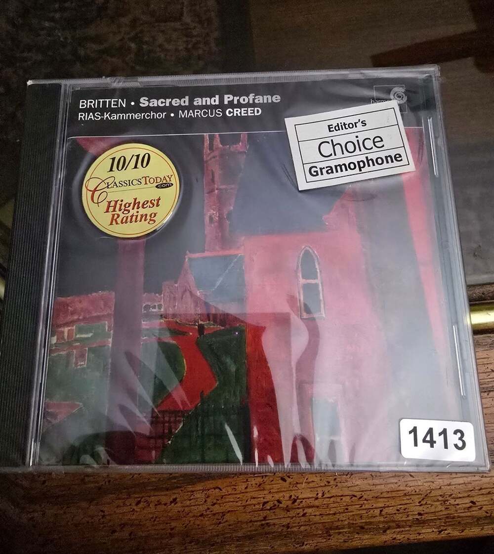 Britten Sacred and Profane RIAS-Kammerchor Creed Sealed 10/10 Rated